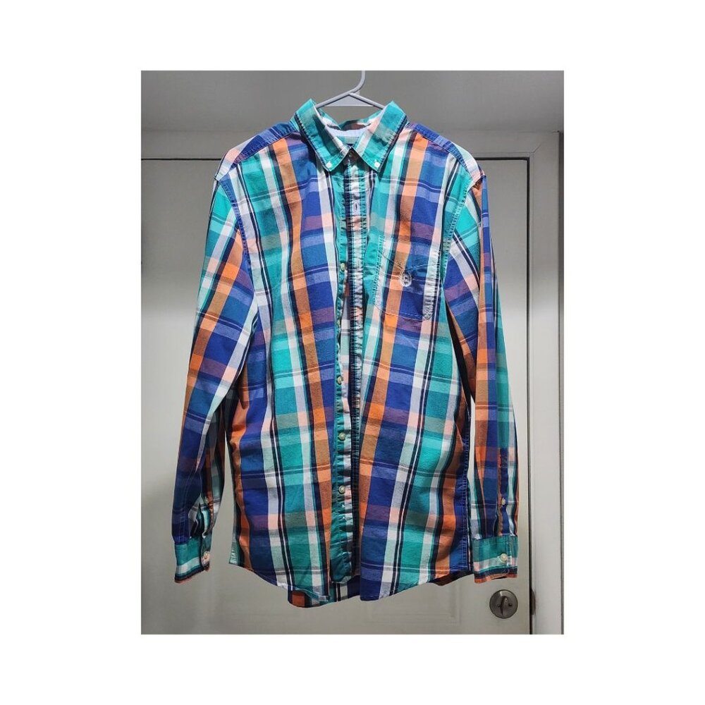 Chaps Button-up Plaid Shirt
